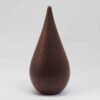 Teardrop Wooden Keepsake Urn Keith Jaques Handmade Teardrop Wooden Cremation Keepsake Urn Studios Walnut UK