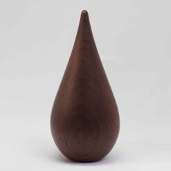 Keith Jaques Handmade Teardrop Wooden Cremation Keepsake Urn Studios Walnut UK