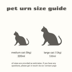 memorial pet urn sizing