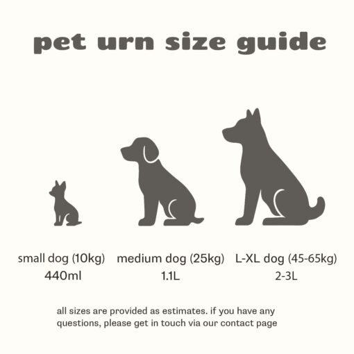 Cremation Urn Sizing Pets Dogs Dog