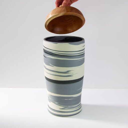 Large Agateware Urn - Image 2