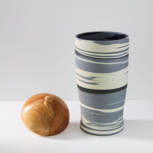 Large Agateware Urn - Image 3