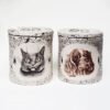 Bespoke Pet Portrait Ceramic Cremation Urns for Ashes Handmade UK Evie May Adams Urn Studios Pets Memorial