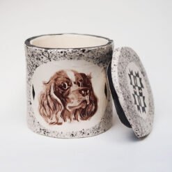 Bespoke Pet Portrait Ceramic Cremation Urns for Ashes Handmade UK Evie May Adams Urn Studios Pets Memorial