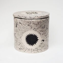 Cat Flowers Handmade Ceramic Pet Urn for Ashes Cat Memorial Cremation UK Evie May Adams Urn Studios Pets