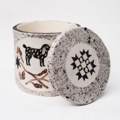 Dog Urn Sticks Handmade Ceramic Pet Urn for Ashes Dog Artistic Memorial Cremation UK Evie May Adams Urn Studios Pets