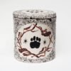Paw Print in Twigs Handmade Ceramic Pet Urn for Ashes Cat Dog Cremation UK Evie May Adams Urn Studios Pets