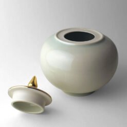 Celadon Cremation Urn for Ashes USA Michelle When Urn Studios Handmade Artistic Urns