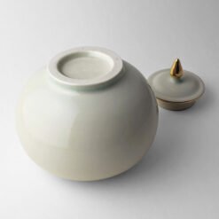 Celadon Cremation Urn for Ashes USA Michelle When Urn Studios Handmade Artistic Urns