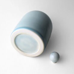 Small Blue Altar Cremation Urn for Ashes USA Michelle When Urn Studios Funeral Urns