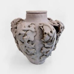 US Cremation Urns Abbey Peters Tulips Ceramic Cremation Urn Sculptural Urns for Ashes Handmade Artistic Urn Studios