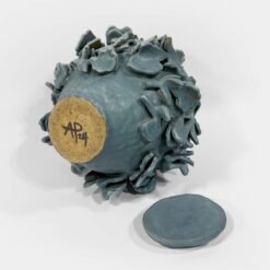 Flutter • Floral Relief Cremation Urn Abbey Peters Flutter Ceramic Cremation Urn Sculptural Urns for Ashes Handmade Artistic Urn Studios