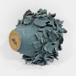 Flutter • Floral Relief Cremation Urn Abbey Peters Flutter Ceramic Cremation Urn Sculptural Urns for Ashes Handmade Artistic Urn Studios