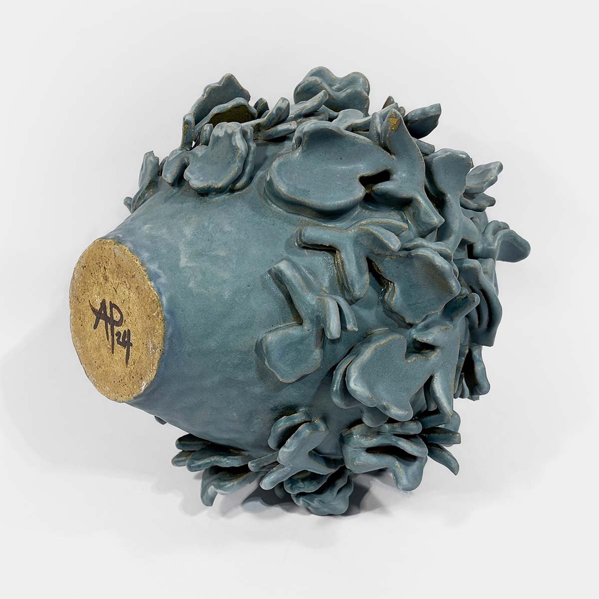 Flutter • Floral Relief Cremation Urn Abbey Peters Flutter Ceramic Cremation Urn Sculptural Urns for Ashes Handmade Artistic Urn Studios