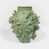 Fences • Leaves Relief Urn for Ashes Abbey Peters Fences Ceramic Cremation Urn Sculptural Urns for Ashes Handmade Artistic Urn Studios
