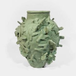 Abbey Peters Fences Ceramic Cremation Urn Sculptural Urns for Ashes Handmade Artistic Urn Studios