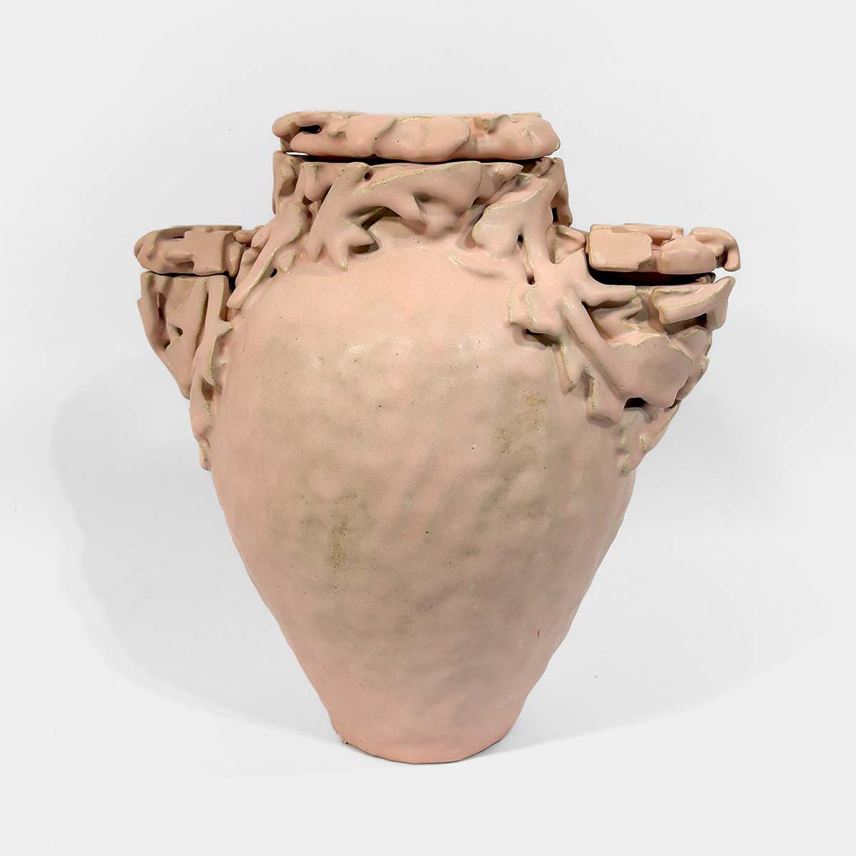 Double Armor • Ceramic Cremation Urn Abbey Peters Double Armor Ceramic Cremation Urn Sculptural Urns for Ashes Handmade Artistic Urn Studios