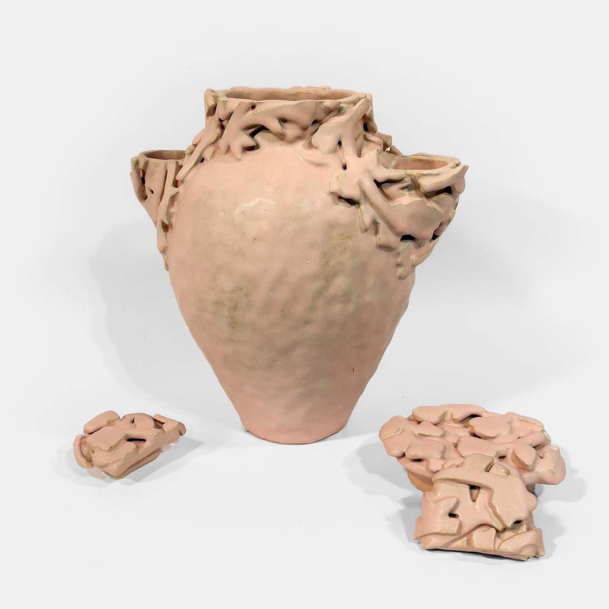 Double Armor • Ceramic Cremation Urn Abbey Peters Double Armor Ceramic Cremation Urn Sculptural Urns for Ashes Handmade Artistic Urn Studios