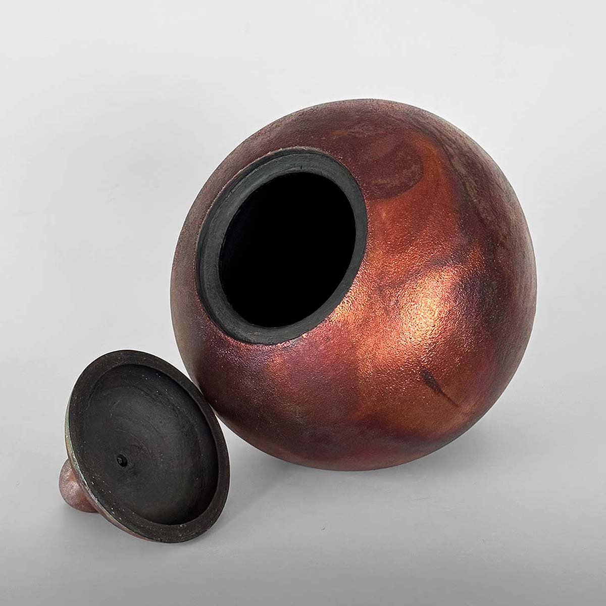 Infinite Galaxy I • Raku Cremation Urn for Ashes Galaxy Clay Cremation Funerary Urn for Ashes Ceramic USA Urn Studios