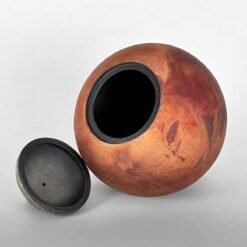 Infinite Galaxy II • Raku Urn for Ashes Galaxy Clay Cremation Funerary Urn for Ashes Ceramic US Urn Studios