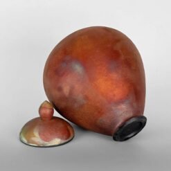 Infinite Galaxy II • Raku Urn for Ashes Galaxy Clay Cremation Funerary Urn for Ashes Ceramic US Urn Studios