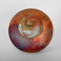 Infinite Galaxy III • Moon Jar Cremation Urn Galaxy Clay Cremation Funerary Urn for Ashes Ceramic US Urn Studios Handmade Memorial