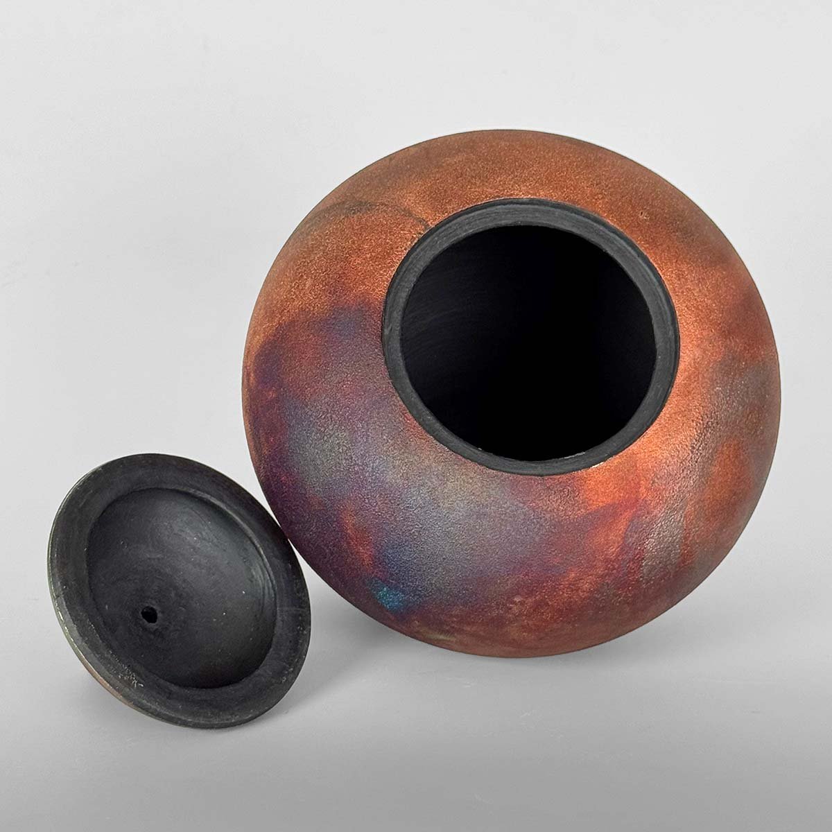 Infinite Galaxy III • Moon Jar Cremation Urn Galaxy Clay Cremation Funerary Urn for Ashes Ceramic US Urn Studios Handmade Memorial