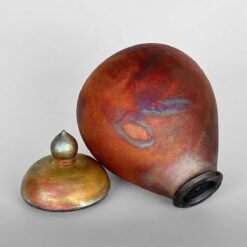 Infinite Galaxy IV • Moon Jar Urn for Ashes Galaxy Clay Cremation Funerary Urn for Ashes Ceramic US Urn Studios Artistic Handmade Memorial