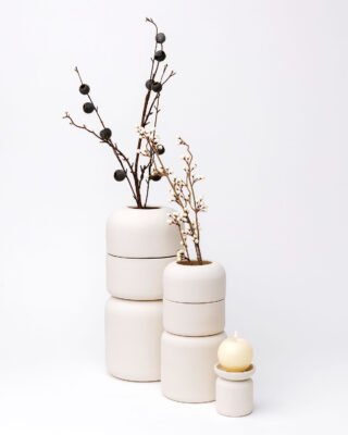 KunoKaiku Cremation Urns Set Artistic Minimalist Ceramic Urn Studios USA