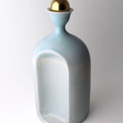 Large Blue Altar Cremation urn for Ashes USA Michelle When Urn Studios Handmade Artistic