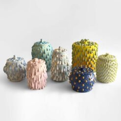 Gloopy • Lime Green Ceramic Keepsake Urn PK Ceramics Gloopy Jars Philip Kupferschmidt Urn Collection