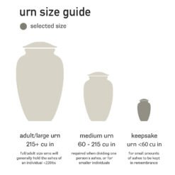 Small Keepsake Urn Keepsake cremation urn size guide for ashes, under 60 cubic inches