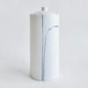 Liz O'Dwyer Porcelain Cremation Urn Blue Line White Urn Studios Handmade Artistic Urns UK