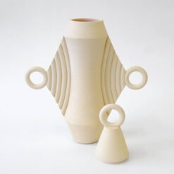Beginner Ceramics Handmade Artistic Cremation Vessel Large Sand Urn Studios USA