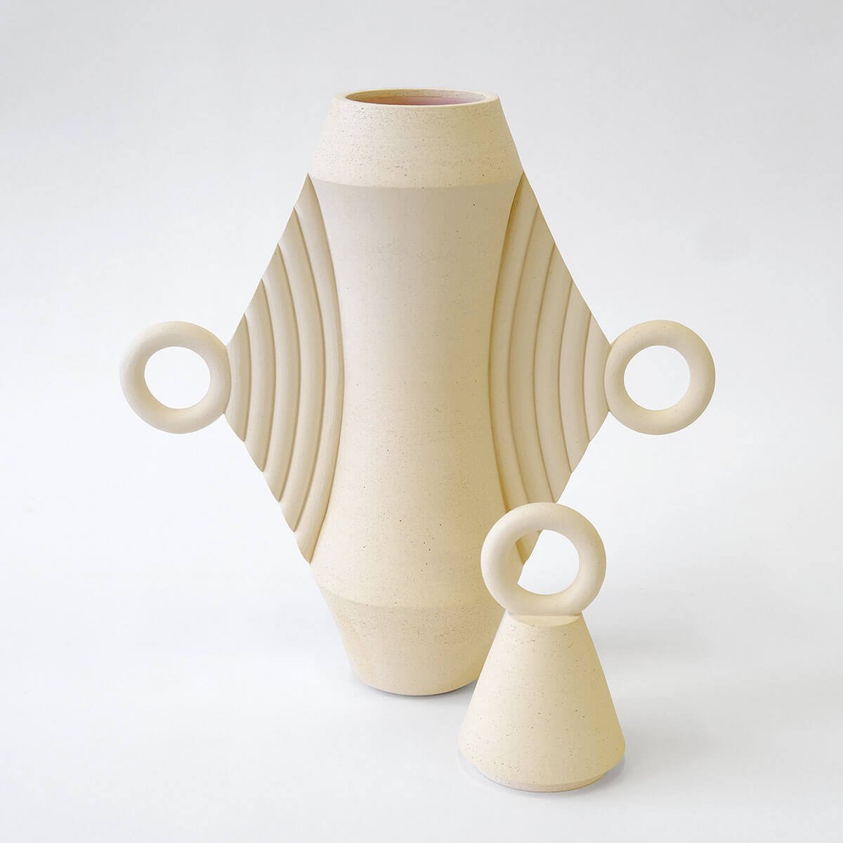 Sand Dune Ceramic Urn for Ashes Beginner Ceramics Handmade Artistic Cremation Vessel Large Sand Urn Studios USA