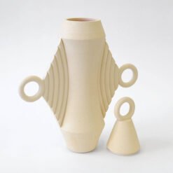 Sand Dune Ceramic Urn for Ashes Beginner Ceramics Handmade Artistic Cremation Vessel Large Sand Urn Studios USA