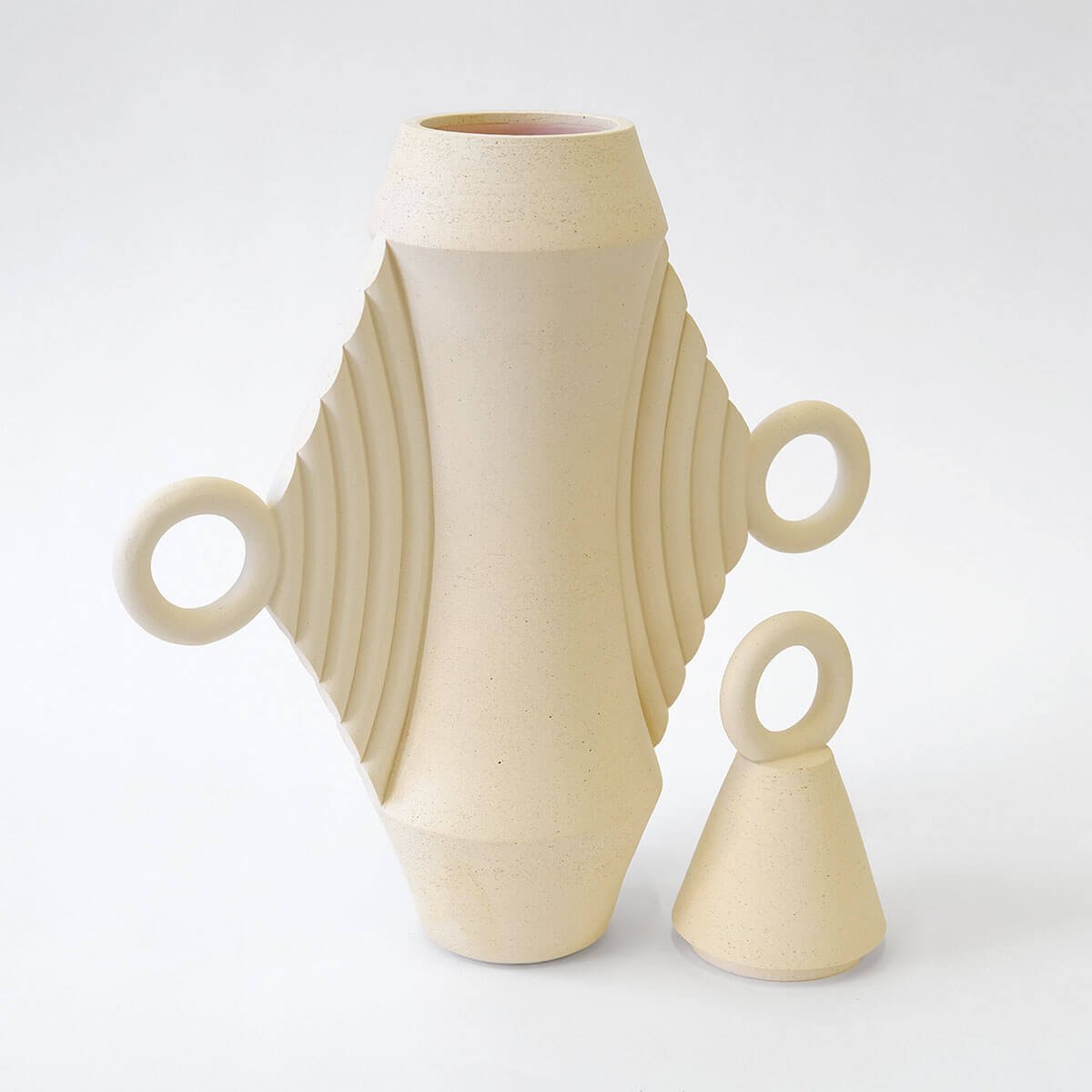 Sand Dune Ceramic Urn for Ashes Beginner Ceramics Handmade Artistic Cremation Vessel Large Sand Urn Studios USA