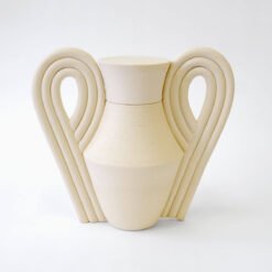 US Cremation Urns Beginner Ceramics Handmade Artistic Cremation Vessel Medium Sand Urn Studios USA