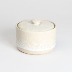 Rachel Acosta Crystal Natural White Beige Ceramic Cremation Urns Handmade Small Keepsake Urn Studios