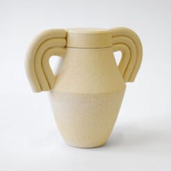 Sand Trevor Ceramic Cremation Urn Beginner Ceramics Handmade Artistic Cremation Vessel Small Sand Urn Studios USA