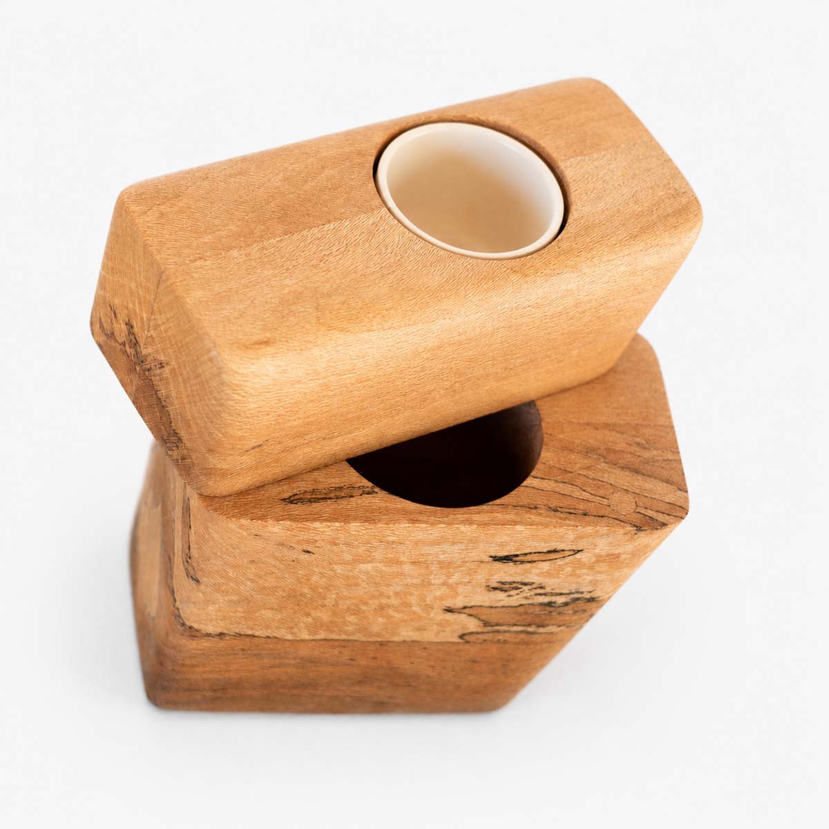 California Sycamore Keepsake Plant Urn CC Boyce Studio Californian Sycamore Plant Urn Cremation Urns for Ashes Urn Studios Handmade Wooden Planturn US