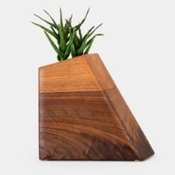 CC Boyce Studio Walnut and Californian Elm Plant Urn Cremation Urns for Ashes Urn Studios Handmade Wooden Planturn US
