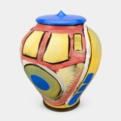 Palette • Cremation Urn for Ashes Róbert Bende Artistic Ceramic Cremation Urn for Ashes Handpainted Palette Colourful Urn Studios UK