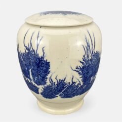 Cobalt Grove • Ceramic Urn for Ashes Robert Bende Cobolt Blue Ink Ceramic Cremation Urn for Ashes UK Urn Studios Artistic Handmade