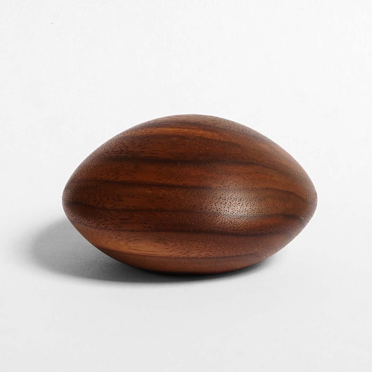 Wooden Pebble Keepsake Urn Keith Jaques Wooden Pebble Urn Walnut Small Keepsake Round Wood Urn Studios Handmade UK