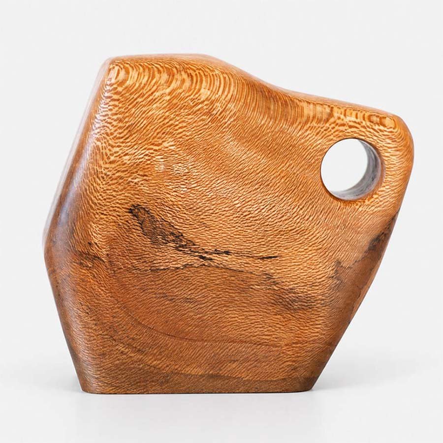 California Sycamore Small Wooden Urn CC Boyce California Sycamore Wooden Urn for Ashes USA Handmade Artistic Wood Urn Studios
