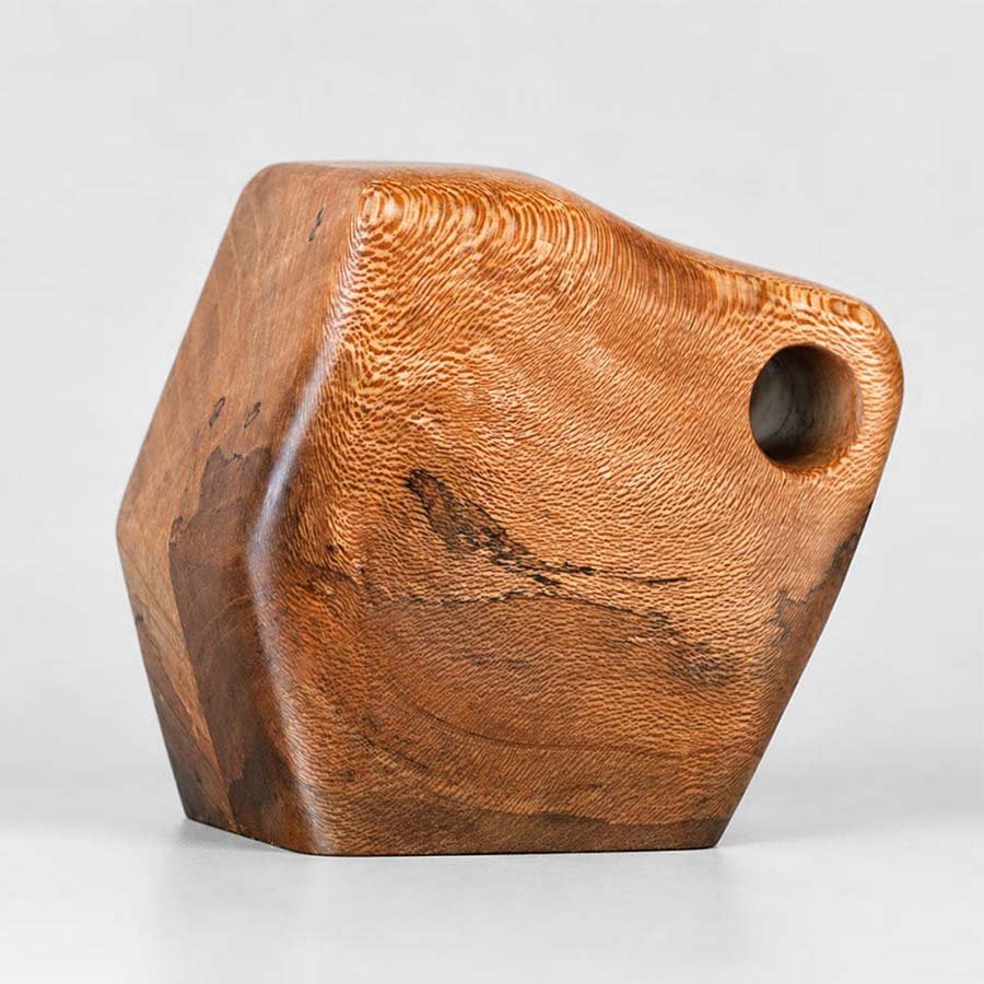 California Sycamore Small Wooden Urn CC Boyce California Sycamore Wooden Urn for Ashes USA Handmade Artistic Wood Urn Studios