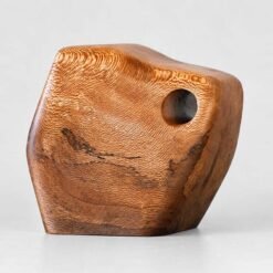 CC Boyce California Sycamore Wooden Urn for Ashes USA Handmade Artistic Wood Urn Studios