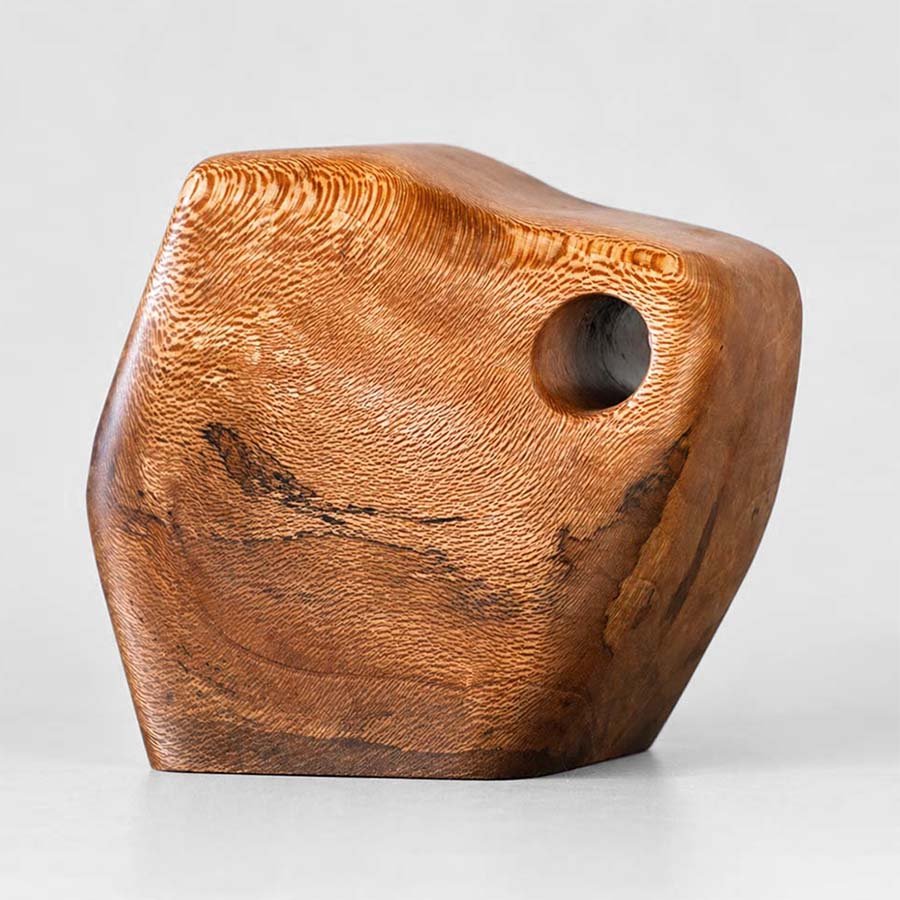 California Sycamore Small Wooden Urn CC Boyce California Sycamore Wooden Urn for Ashes USA Handmade Artistic Wood Urn Studios