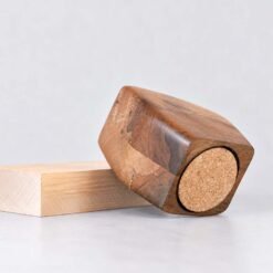 California Sycamore Small Wooden Urn CC Boyce California Sycamore Wooden Urn for Ashes USA Handmade Artistic Wood Urn Studios Cork